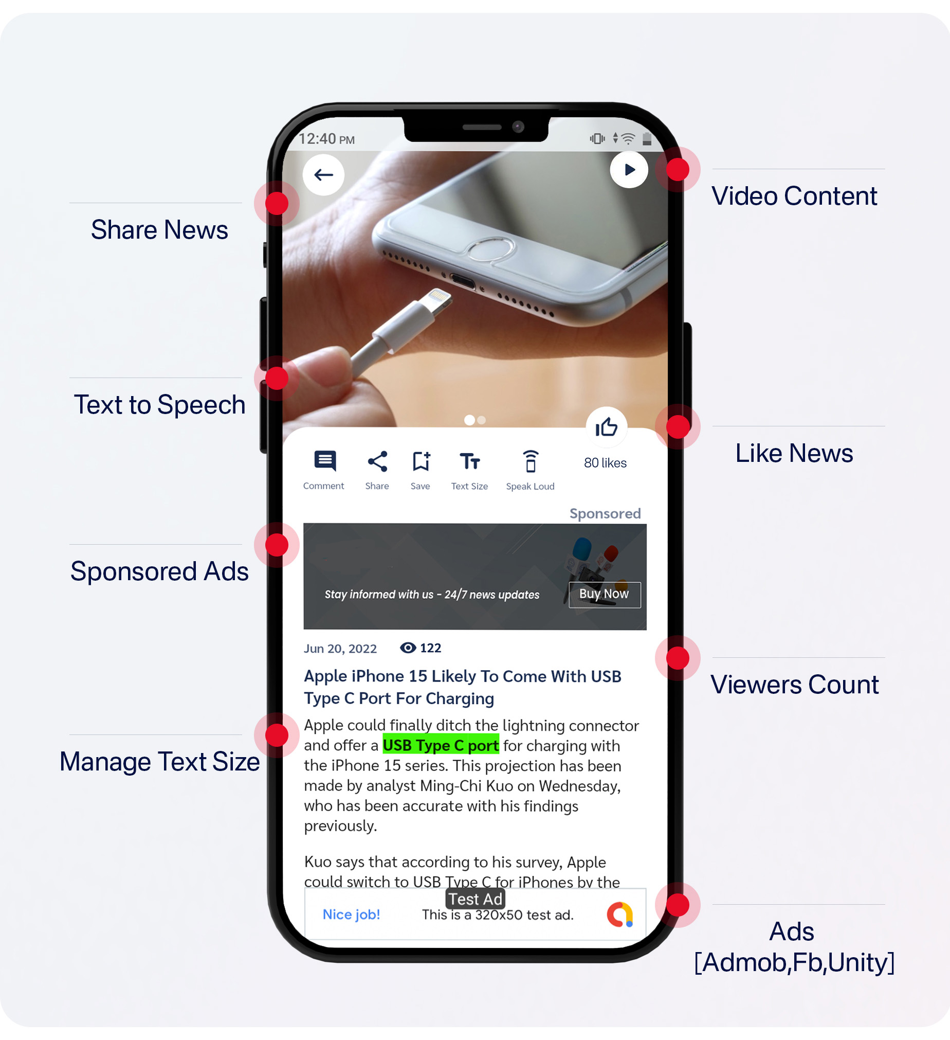 News App and Web -Flutter News App for Android and IOS App | News Website with Admin panel - 18