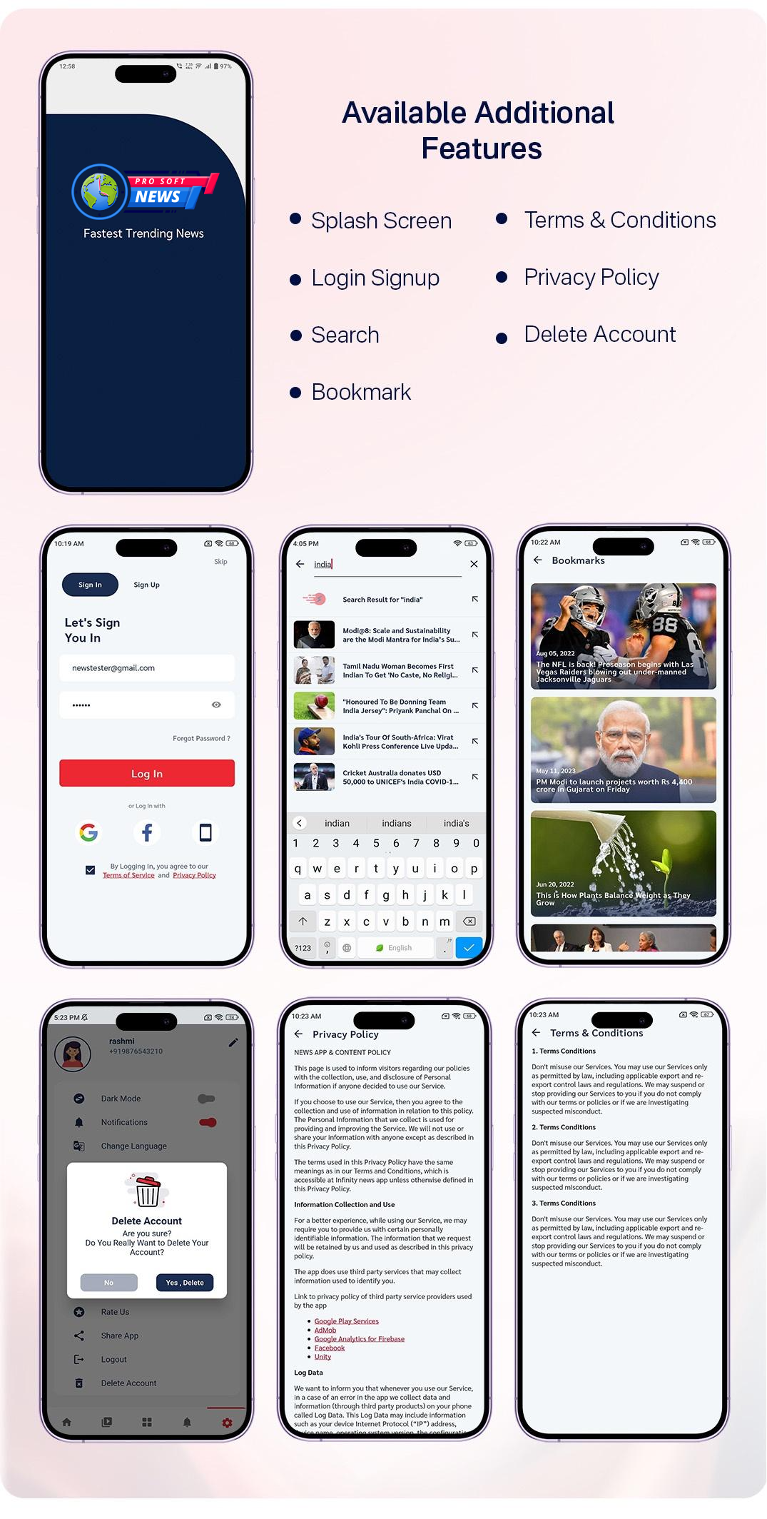 News App and Web -Flutter News App for Android and IOS App | News Website with Admin panel - 19